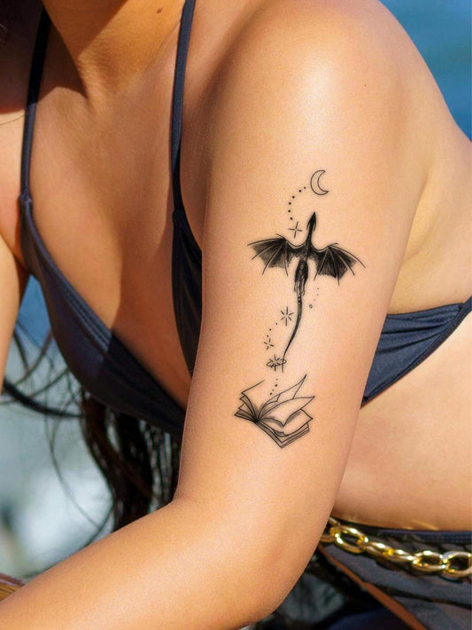 Black Dragon Tattoo Sticker