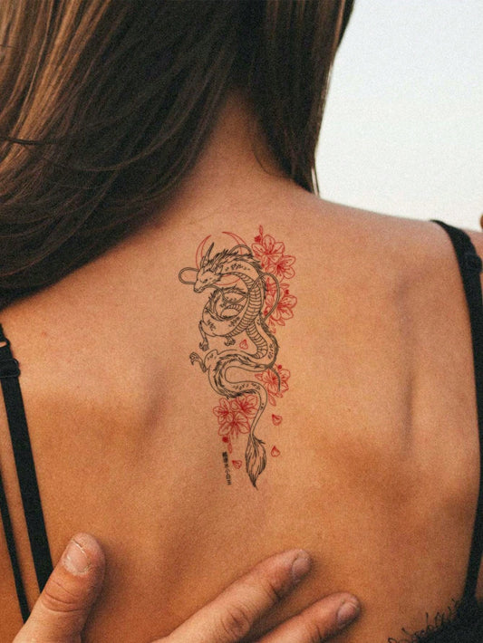 Chinese Dragon Tattoo Sticker