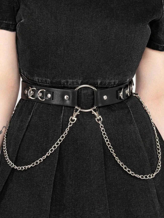 Corset Belt Detachable Chain - Silver