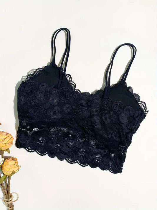 Floral Lace Bralette Top Tank - ED