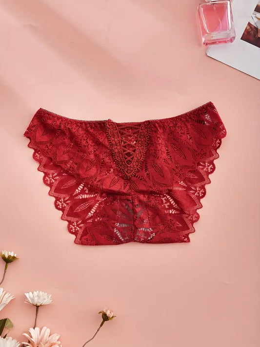 Low-Rise Briefs with Cross Strap Detail Panty - ED