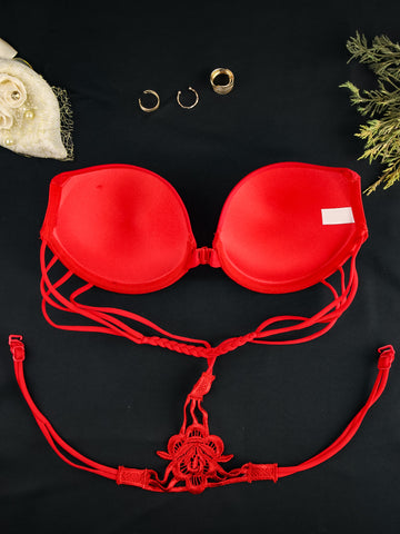 Front Closure Beautiful Style Back lace up Bra - ED