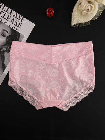 Contrast Floral Lace up Panty - ED