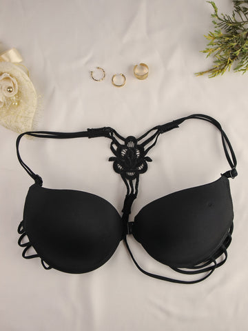 Front Closure Beautiful Style Back lace up Bra - ED