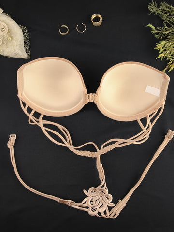 Front Closure Beautiful Style Back lace up Bra - ED