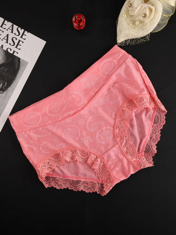 Contrast Floral Lace up Panty - ED