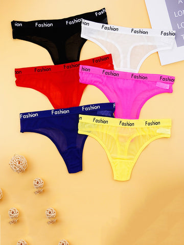 3pcs Pack Sexy Transparent Thong - ED