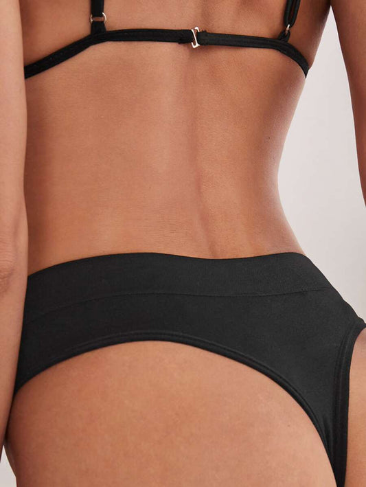 1pcs Cross Cut-Out Mesh Brief