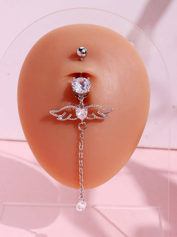 Heart Wing Navel Ring