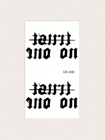 Warning Quote Tattoo Sticker
