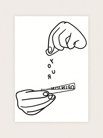 Simple Line Drawing Tattoo Sticker