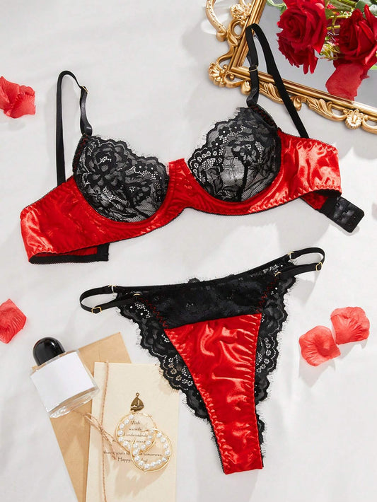 Sultry Moments Classic Lace Lingerie Set - ED