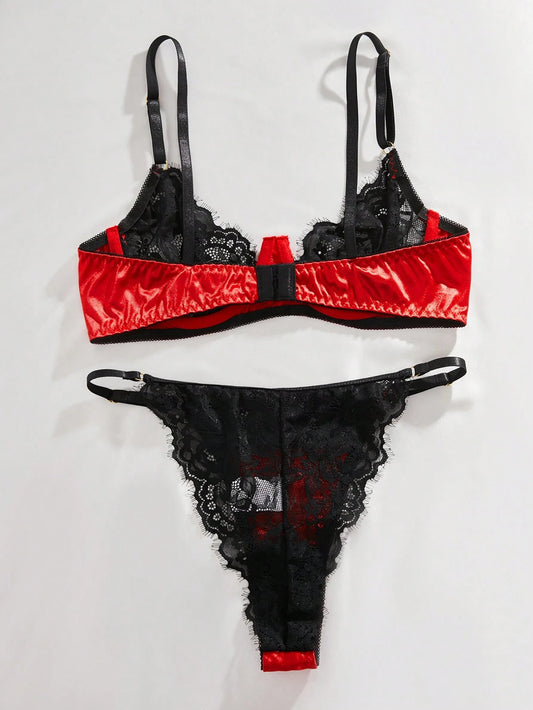 Sultry Moments Classic Lace Lingerie Set - ED