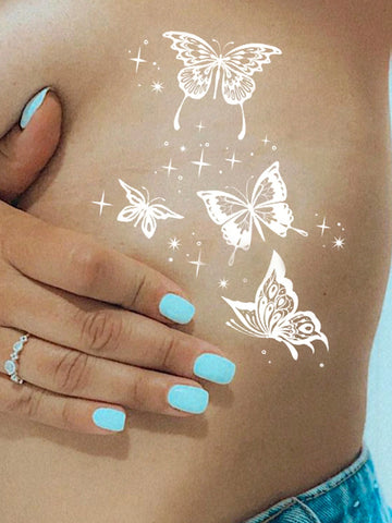 Glow-in-Dark Butterfly Starlight Tattoo Sticker