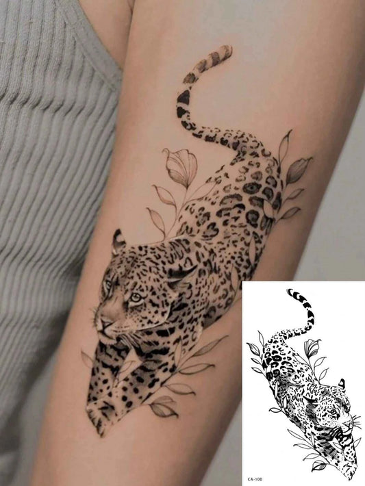 Leopard Animal Tattoo Sticker