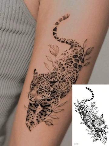 Leopard Animal Tattoo Sticker