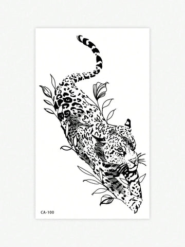 Leopard Animal Tattoo Sticker