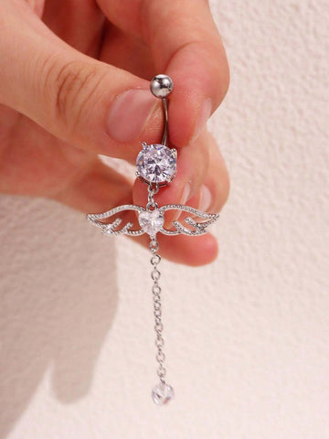 Heart Wing Navel Ring