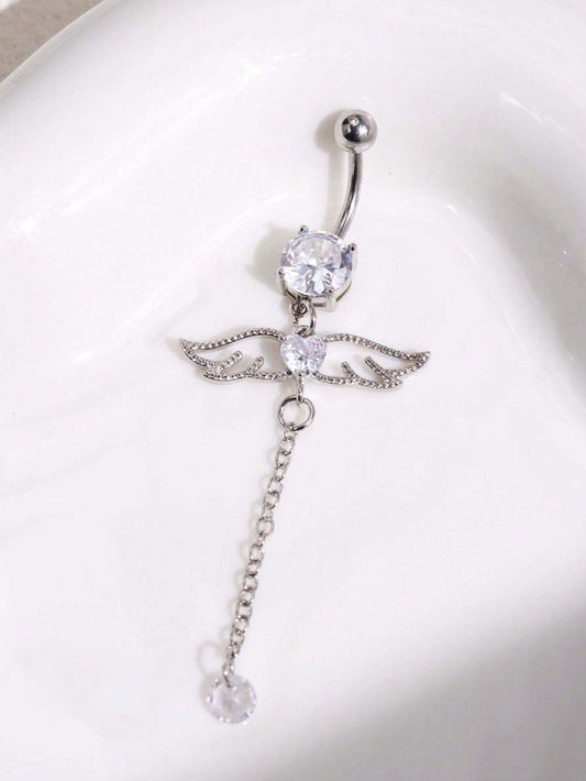 Heart Wing Navel Ring