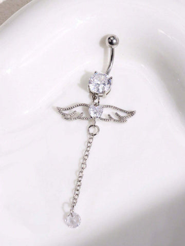 Heart Wing Navel Ring