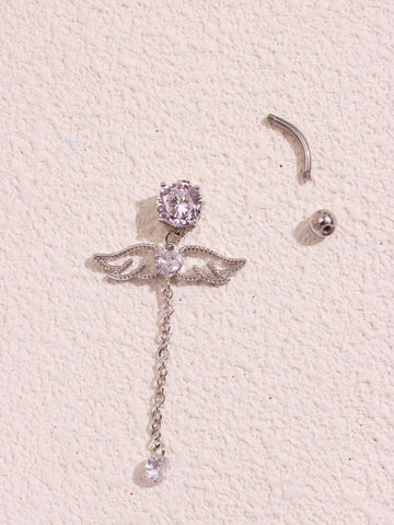 Heart Wing Navel Ring