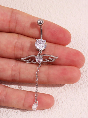 Heart Wing Navel Ring