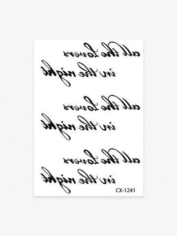 Foreign Language Phrase Tattoo Sticker