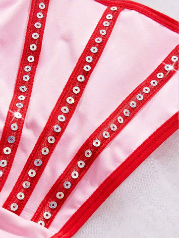 Rhinestone Studded Thong