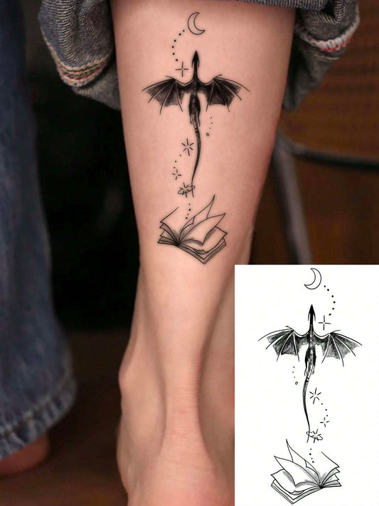 Black Dragon Tattoo Sticker