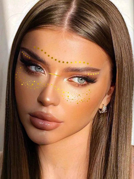 Golden Freckles Face Tattoo Set