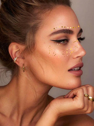 Golden Freckles Face Tattoo Set
