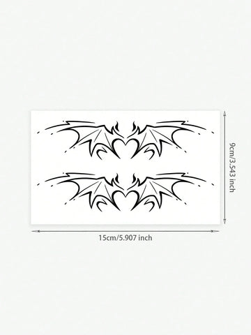 Halloween Bat Wing Tattoo Sticker