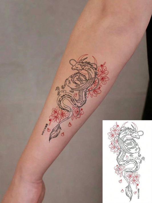Chinese Dragon Tattoo Sticker
