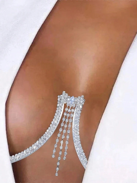 Gold Cross Heart Body Chain