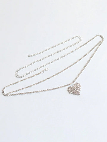 Heart Rhinestone Waist Chain