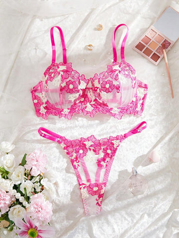 2pcs/Set Multicolor Sexy Lingerie Set For Women