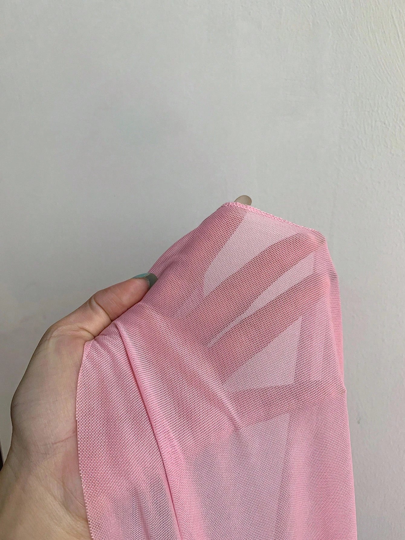 Pink Mesh Split Maxi Nightie - TFI Lingerie Pakistan - Image 7