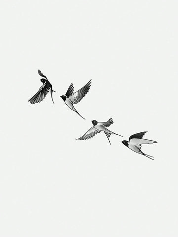 Swallow Bird Tattoo Sticker