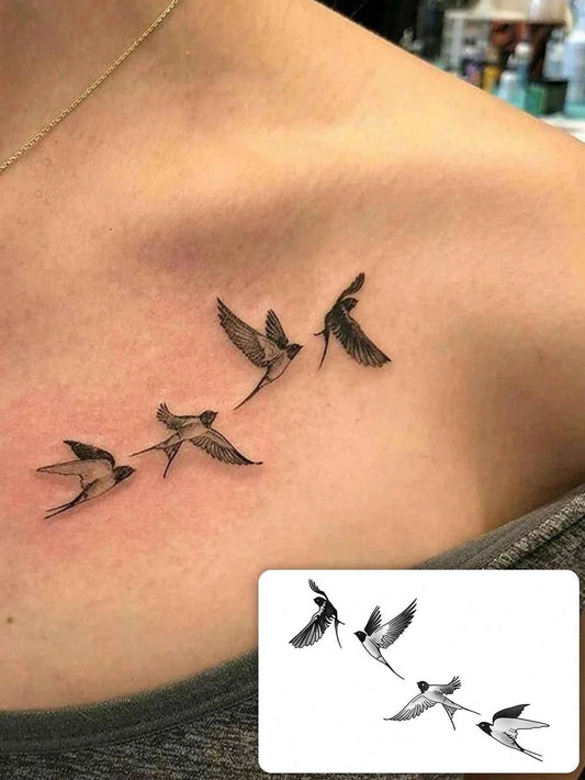 Swallow Bird Tattoo Sticker