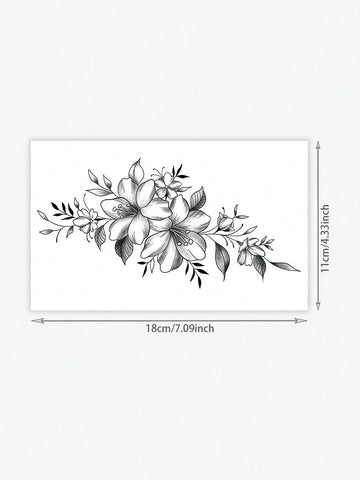 Floral Shoulder Tattoo Sticker