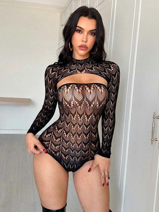Strapless Bodysuit Camisole Top Set