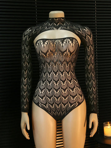 Strapless Bodysuit Camisole Top Set