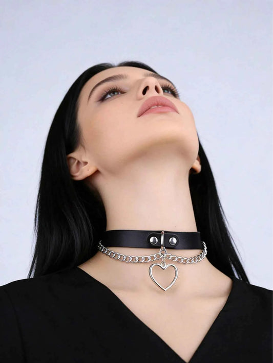 Belt Style Chain Collar Necklace