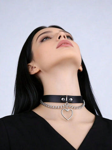 Belt Style Chain Collar Necklace