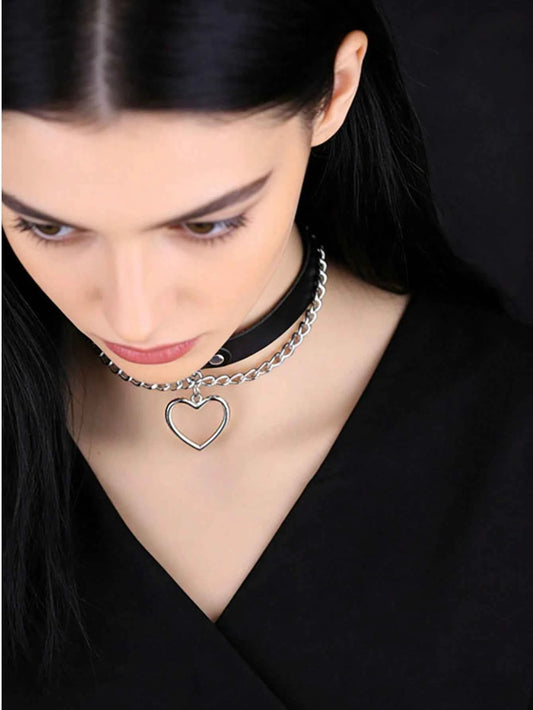 Belt Style Chain Collar Necklace