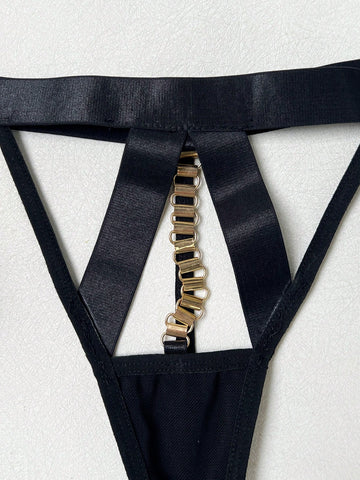 Dark Romance Chain Accent Lingerie Set