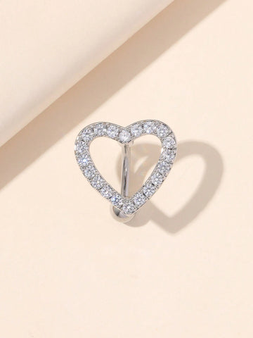 Hollow Heart Navel Ring