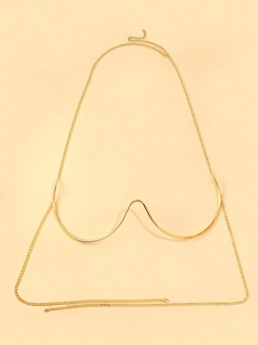 Geometric Metal Chest Harness
