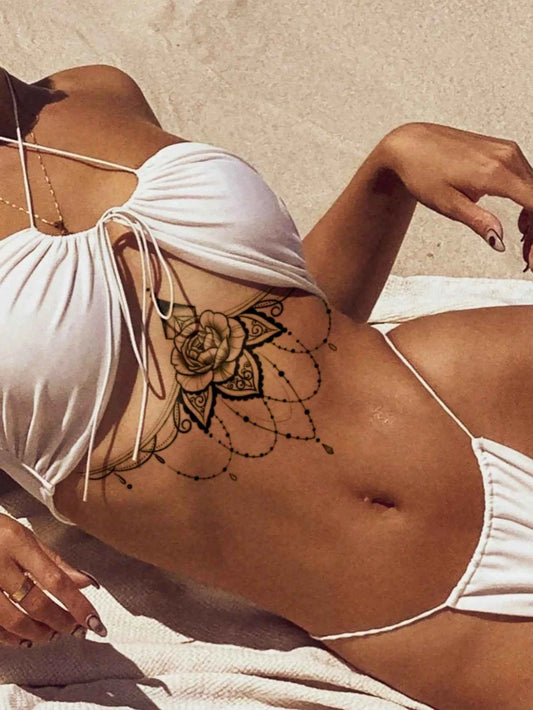 Floral Lace Totem Body Tattoo Set