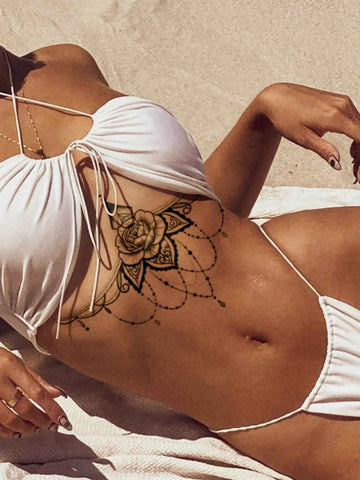 Floral Lace Totem Body Tattoo Set